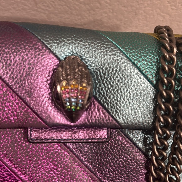 Kurt Geiger Rainbow Metallic Crossbody Bag - Picture 5 of 9